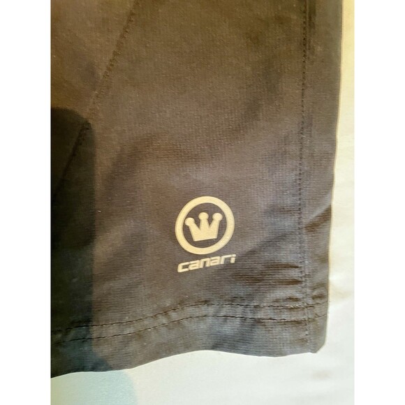 Canari Cycling Shorts Men’s Size 36” Black Zip Pockets Lightweight No Padding - Picture 5 of 10